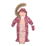 Two Piece Baby Snowsuit With Cat Print-3