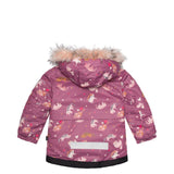 Two Piece Snowsuit Fuchsia With Cat Print-4