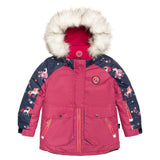 Two Piece Snowsuit Fuchsia With Unicorns In The Wind Print-3