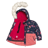 Two Piece Snowsuit Navy With Unicorns In The Wind Print-5