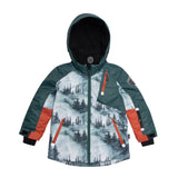 Two Piece Snowsuit Rooibos Tea With Forest Print-3
