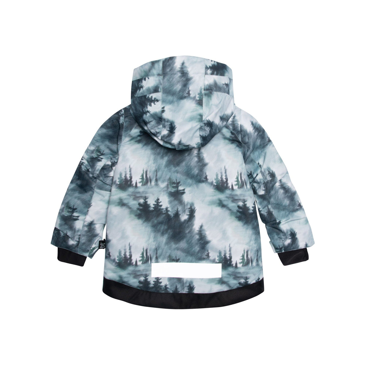 Two Piece Snowsuit Black With Forest Print-4