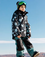 Two Piece Snowsuit Pine Green With Big Dipper Print-1