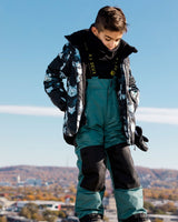 Two Piece Snowsuit Pine Green With Big Dipper Print-2