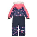 One Piece Snowsuit Navy With Unicorn In The Wind Print-4
