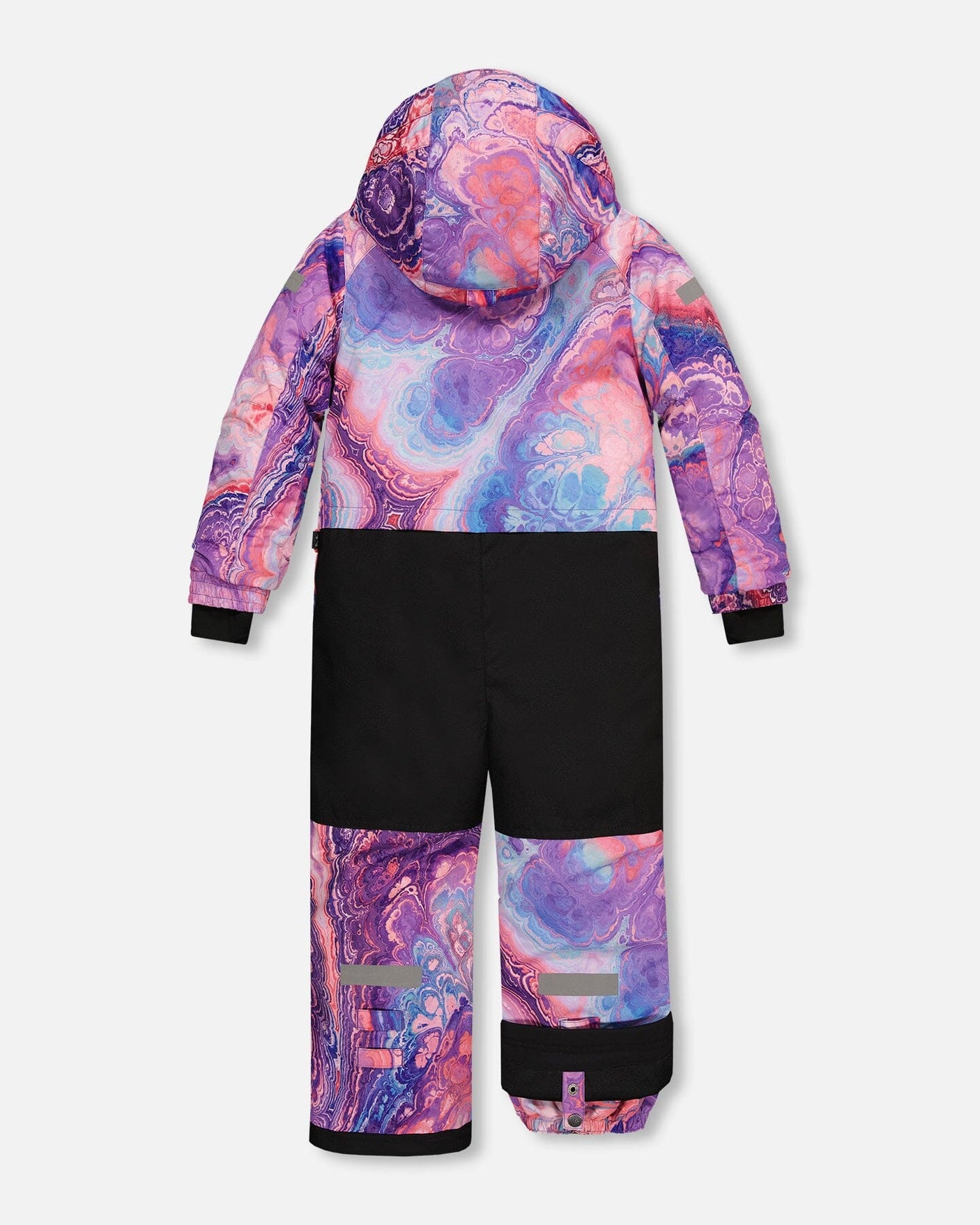 One Piece Snowsuit Pink Lilac With Geode Print-3