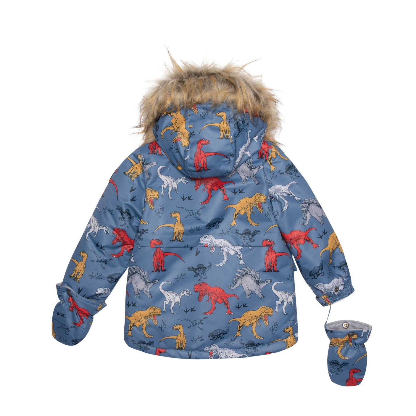 Two Piece Baby Snowsuit Golden Harvest With Dino Print-2