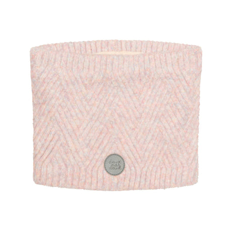 Textured Knitted Neckwarmer Light Pink-0