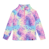 Two Piece Thermal Underwear Set With Frosted Rainbow Print-3