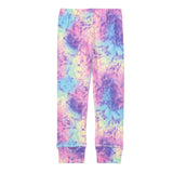 Two Piece Thermal Underwear Set With Frosted Rainbow Print-4