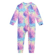 One Piece Thermal Underwear With Frosted Rainbow Print-0