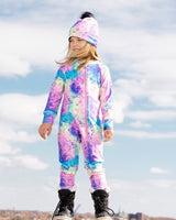 One Piece Thermal Underwear With Frosted Rainbow Print-1