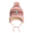 Peruvian Striped Knit Hat In Pink For Baby-0