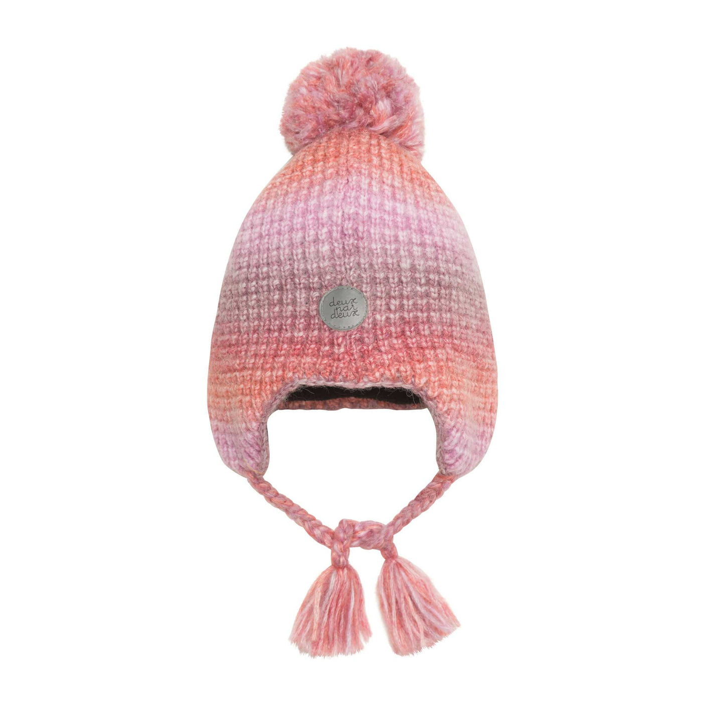 Peruvian Knit Hat Pink Gradient-0