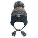 Peruvian Striped Hat Teal Blue Colorblock-0