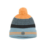 Striped Knit Hat Blue-0