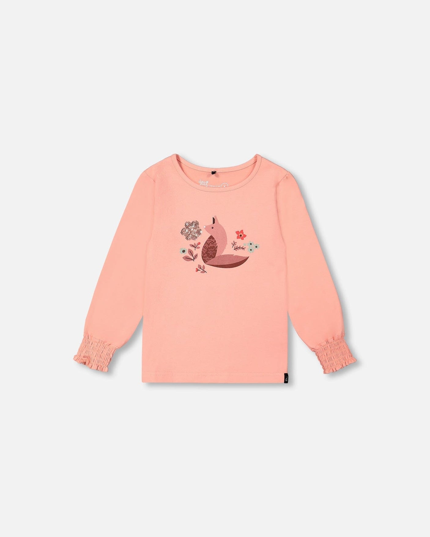 T-Shirt With Long Puffy Sleeves Misty Rose-0