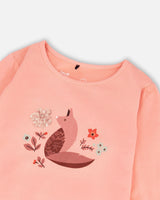 T-Shirt With Long Puffy Sleeves Misty Rose-3
