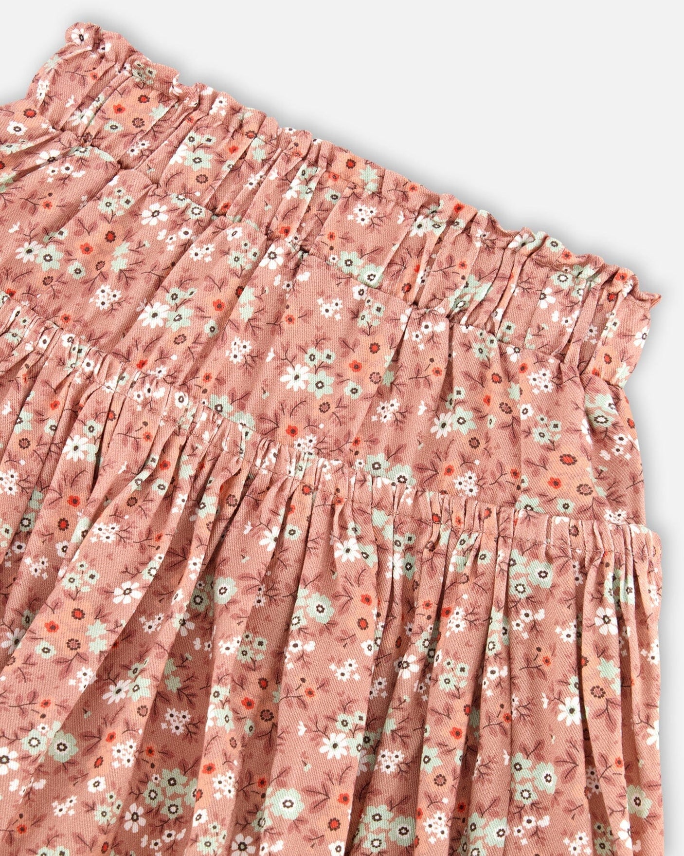 Printed Woven Skirt Dusty Mauve Floral Print-4