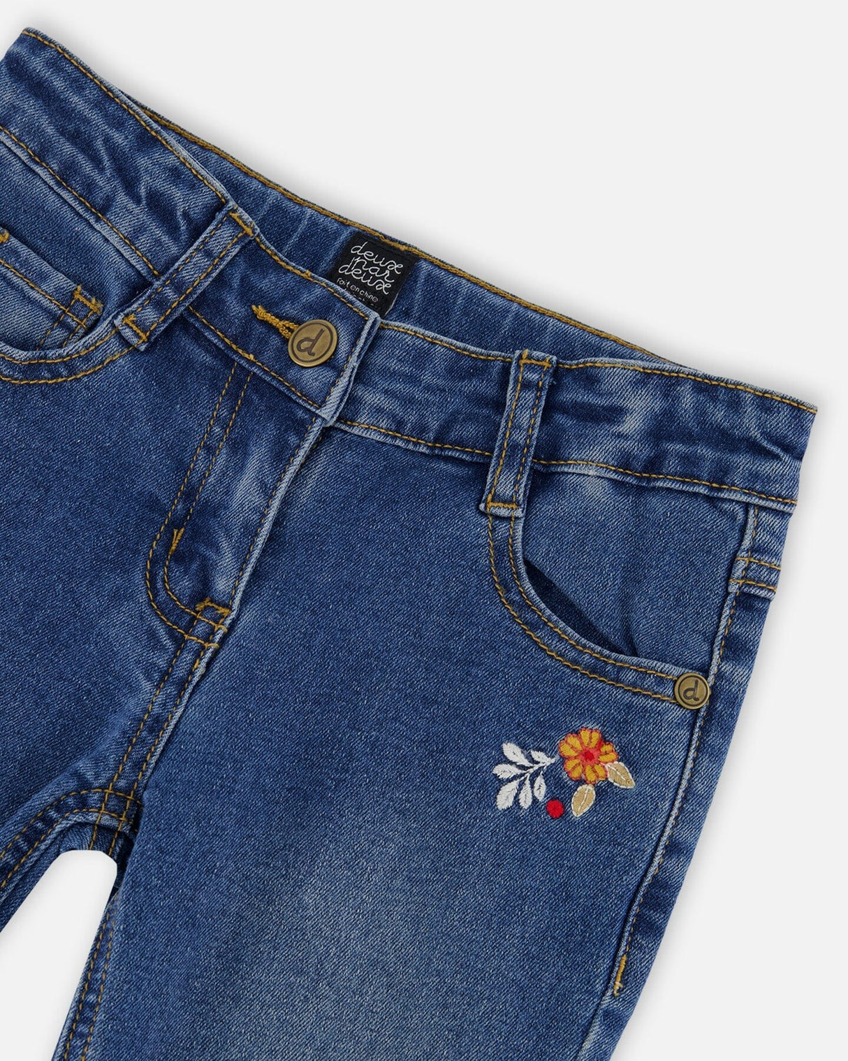 Denim Jeans With Embroidery-4