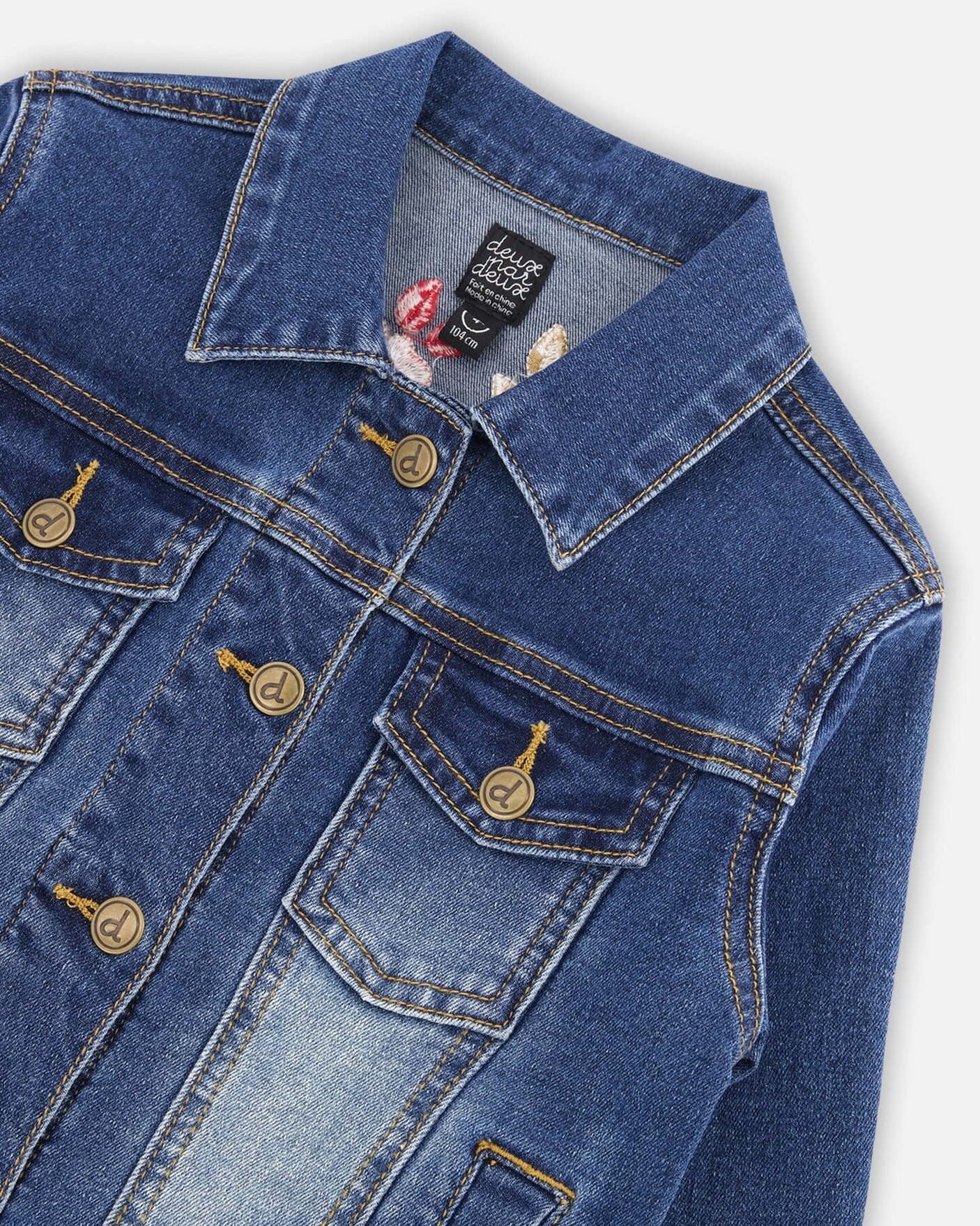 Denim Jacket With Embroidery-4