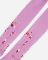 Tights Lavender With Flowers-3