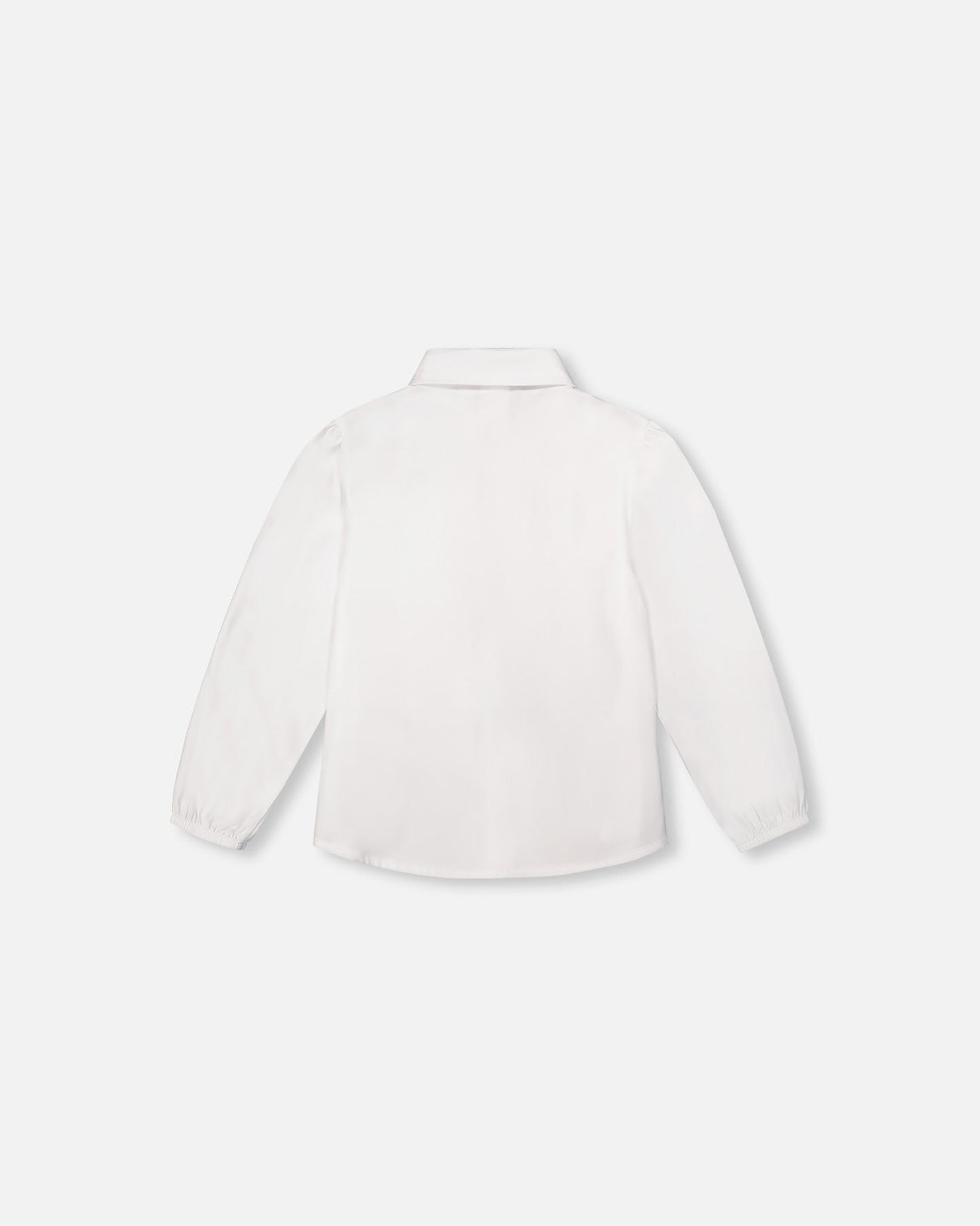 Long Sleeve Flowing Shirt White-3