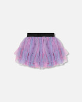 Rainbow Tulle Skirt Colorful-3