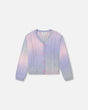 Gradient Knitted Cable Cardigan Lilac-0