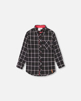 Flannel Shirt Black Plaid-0