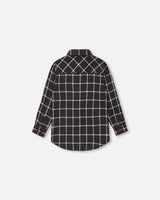 Flannel Shirt Black Plaid-3