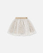 Glittering Tulle Skirt Off White-0