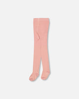Baby Cable Tights Powder Pink-1