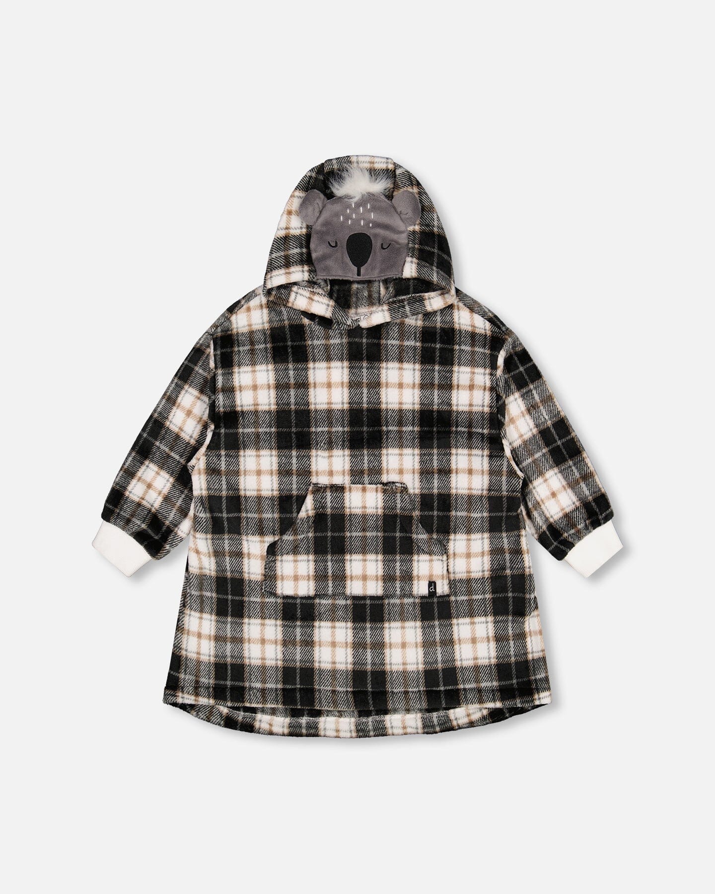 Hooded plaid clearance coat