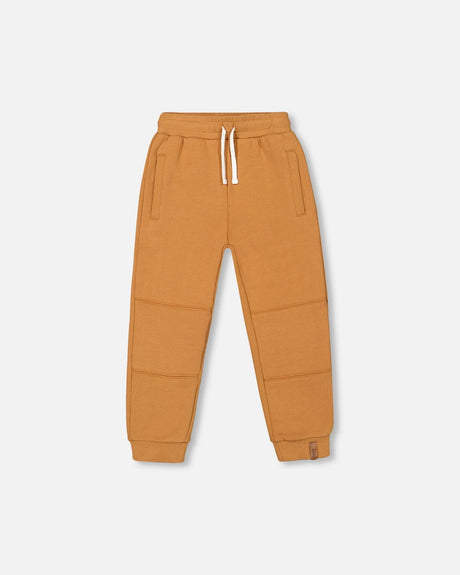 Fleece Sweatpants With Pockets Caramel-0