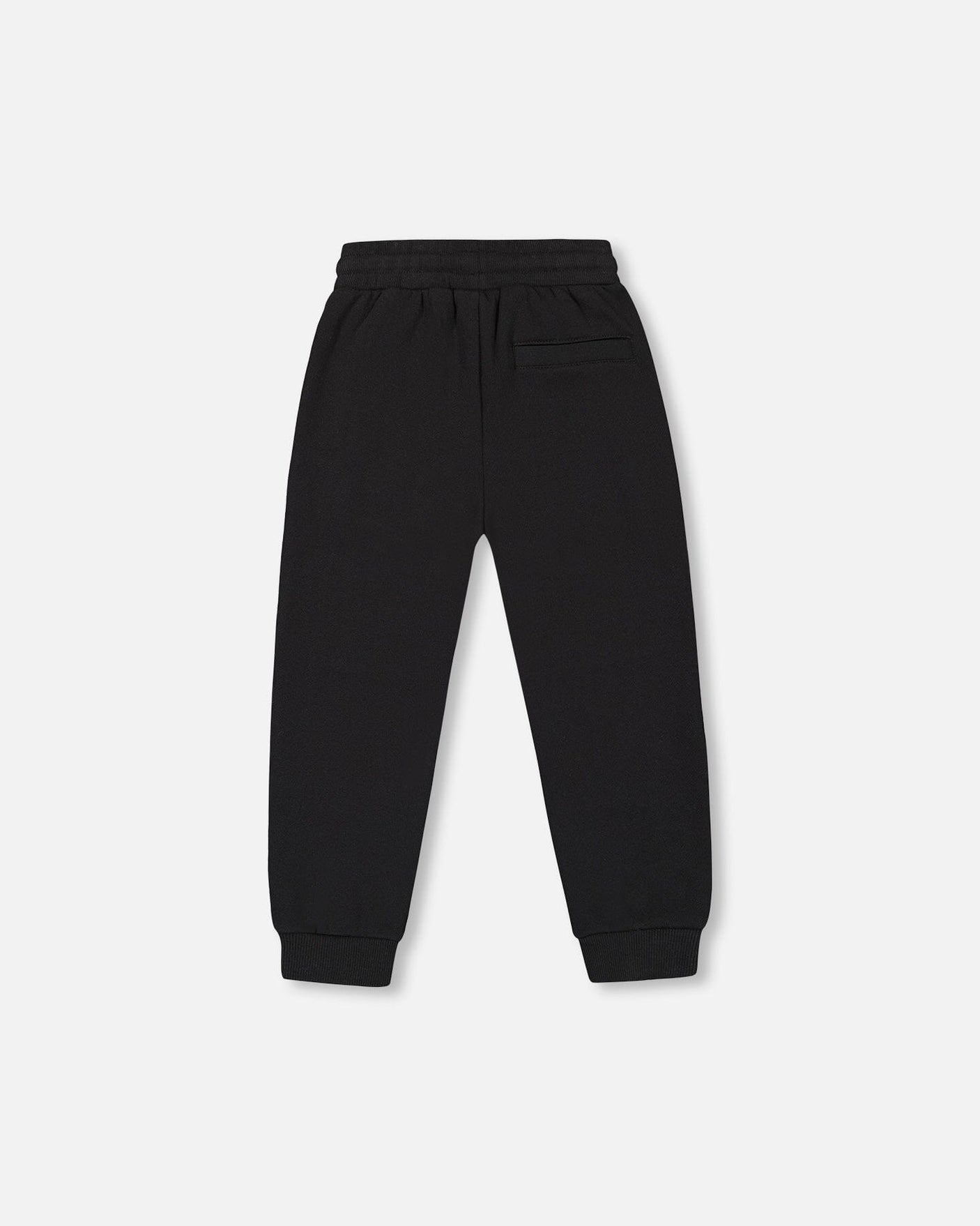 Fleece Sweatpants With Pockets Black-3