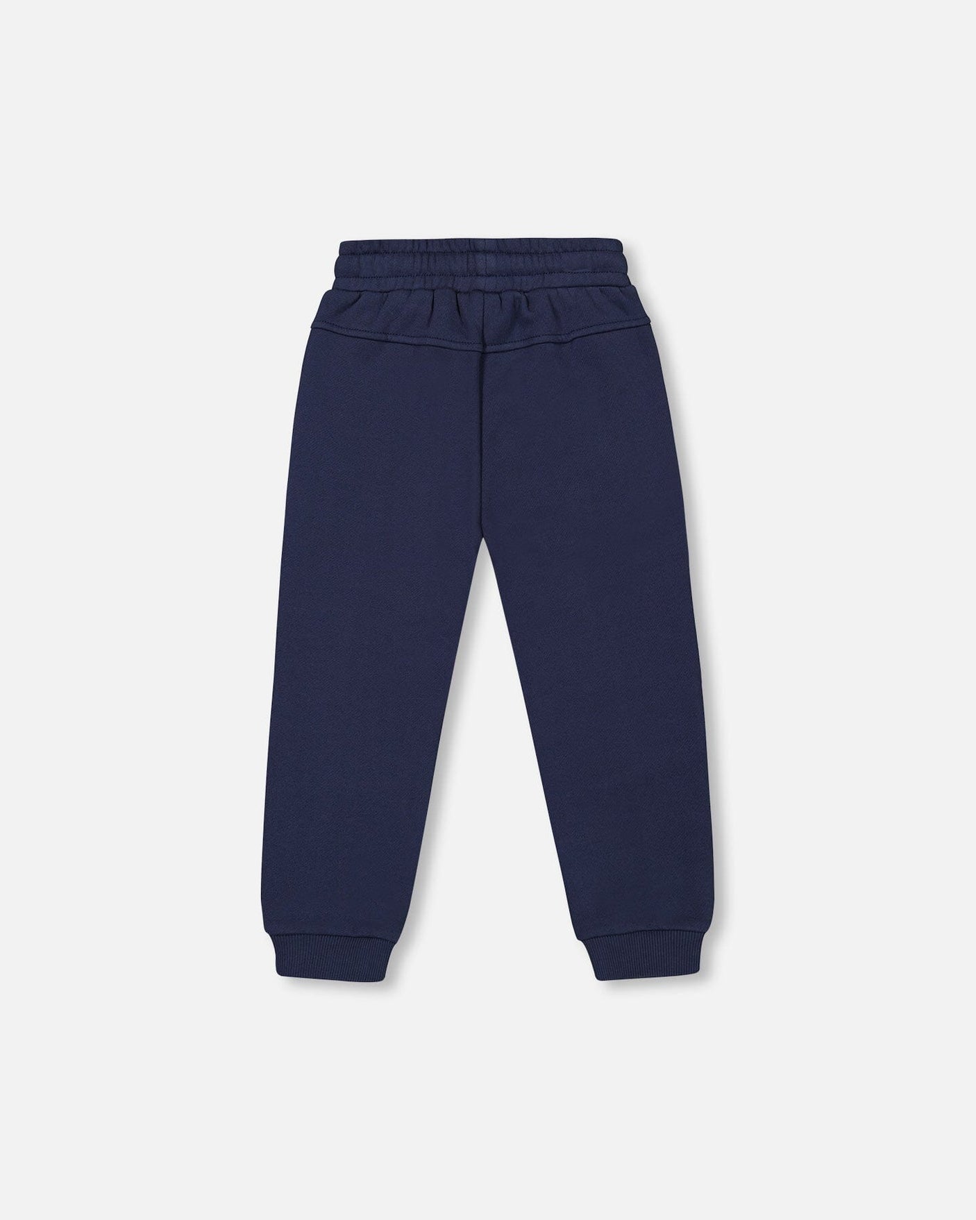 Fleece Sweatpants With Zipper Pockets Navy-3