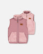 Reversible Sleeveless Jacket Old Pink-0