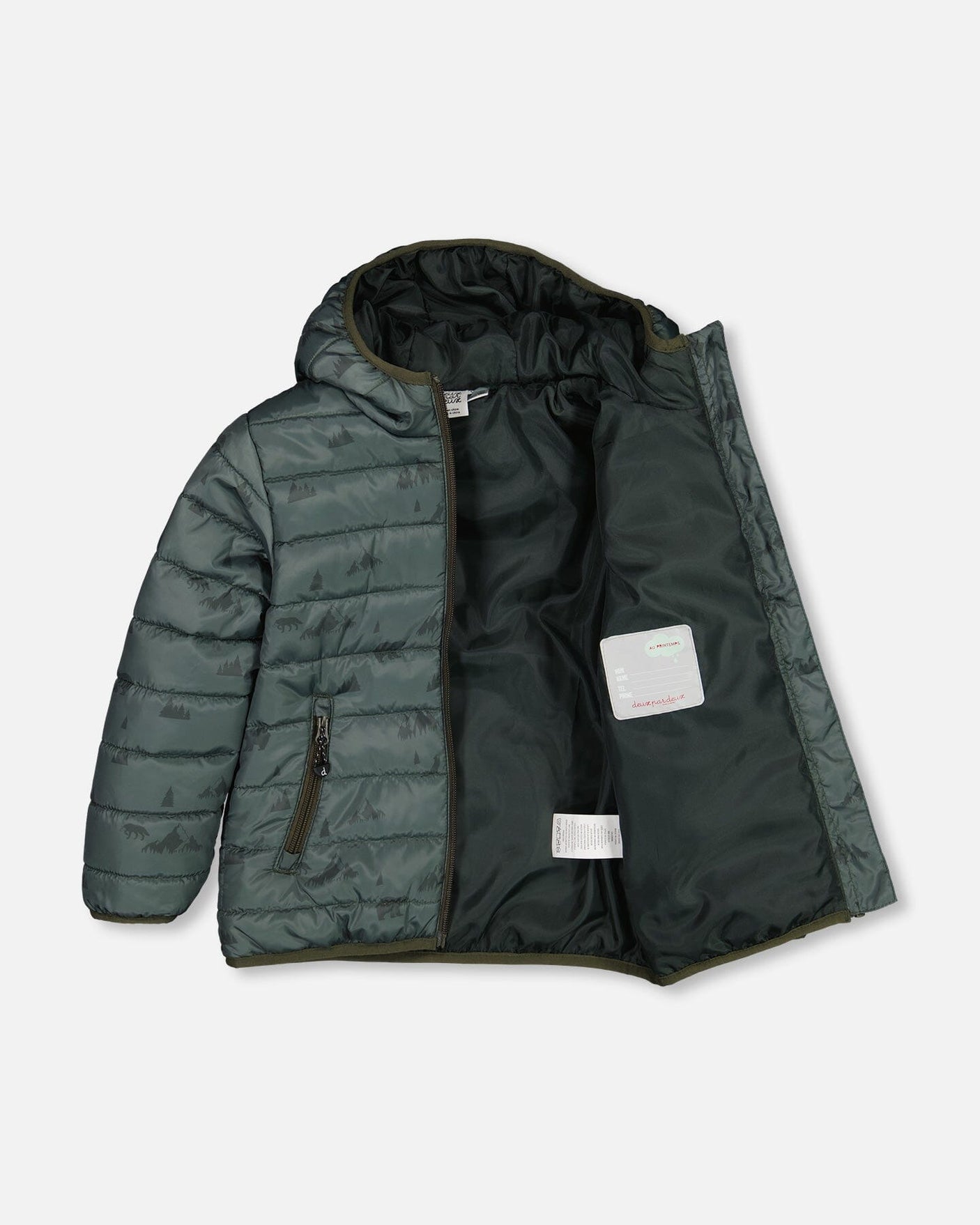 Quilted Transition Jacket Green-4