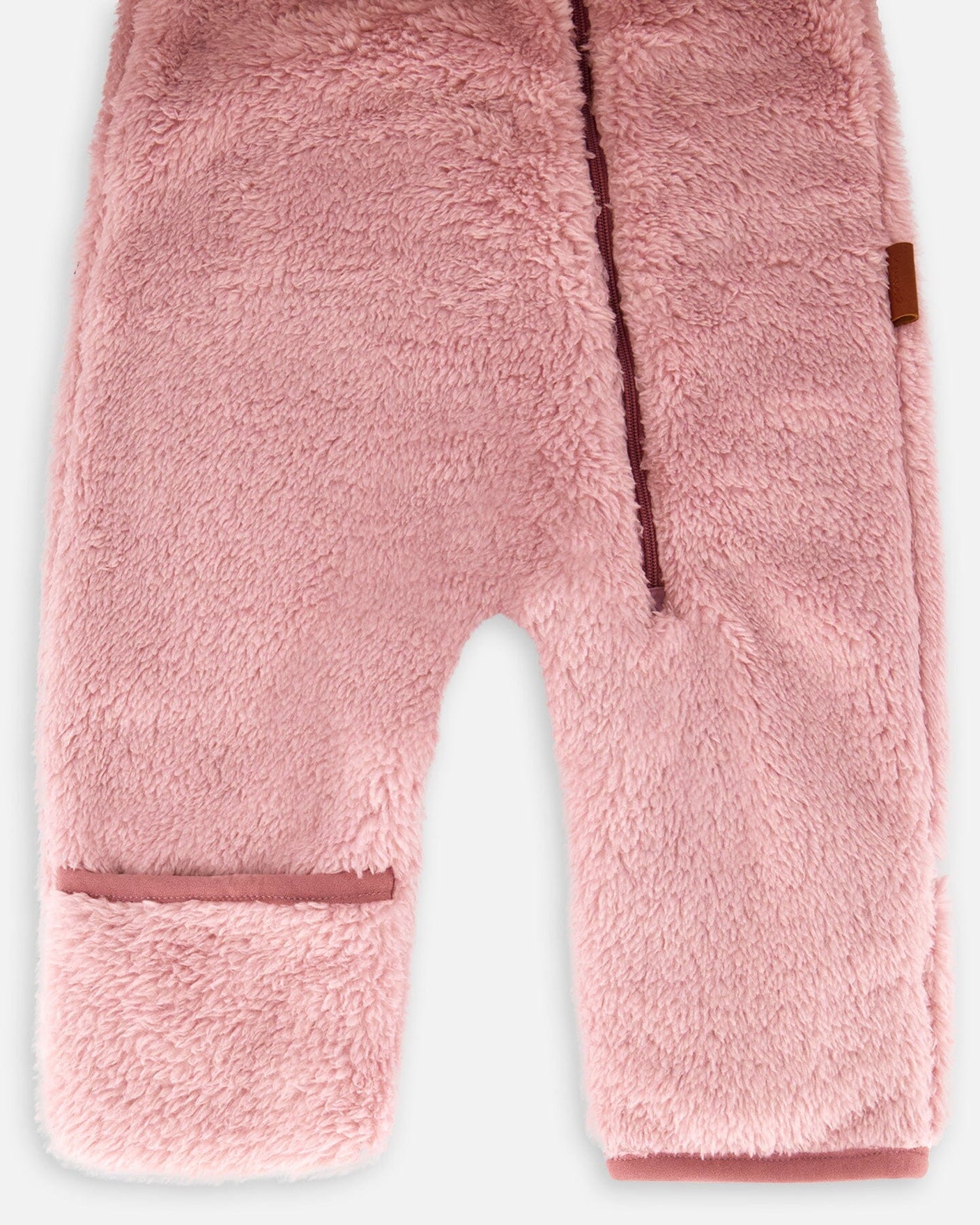 Baby Mid-Season Sherpa One Piece Old Pink-2