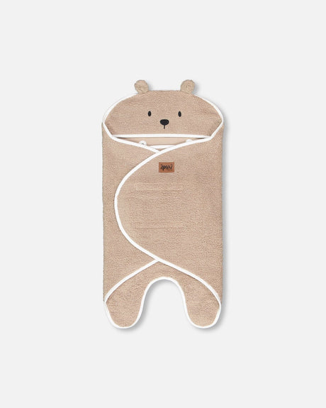 Baby Cocoon Blanket Brown Teddy Bear-0
