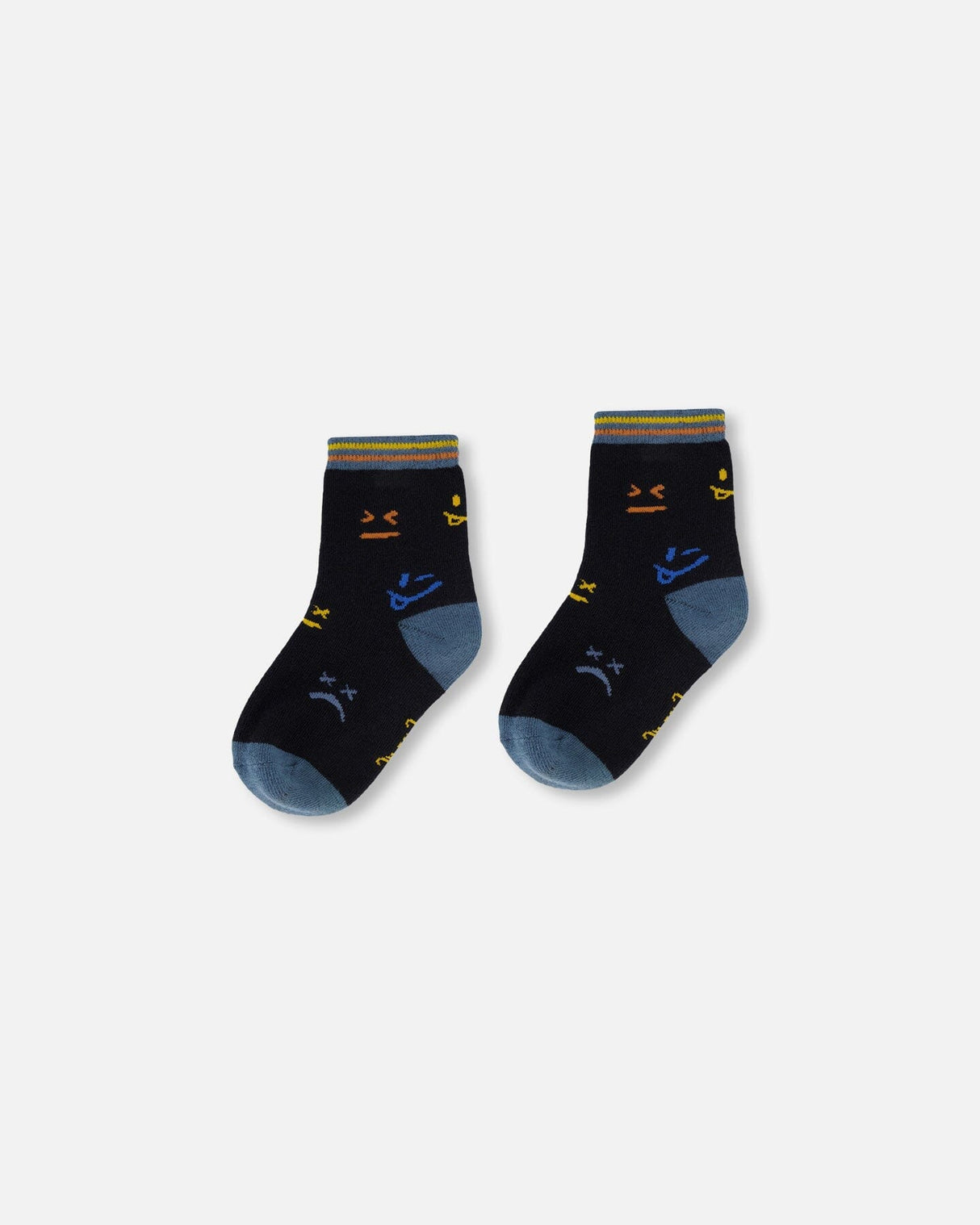 Socks Black Face Print-0