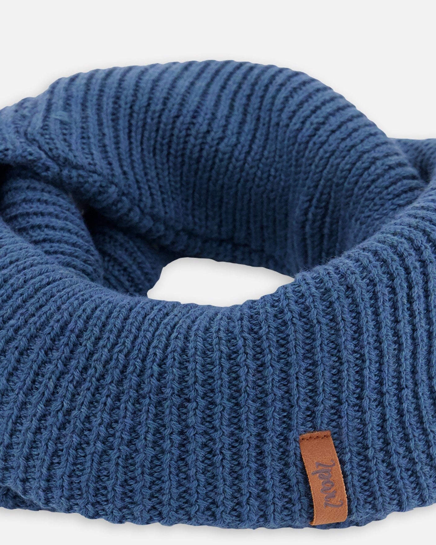 Knit Neckwarmer Teal Blue-5