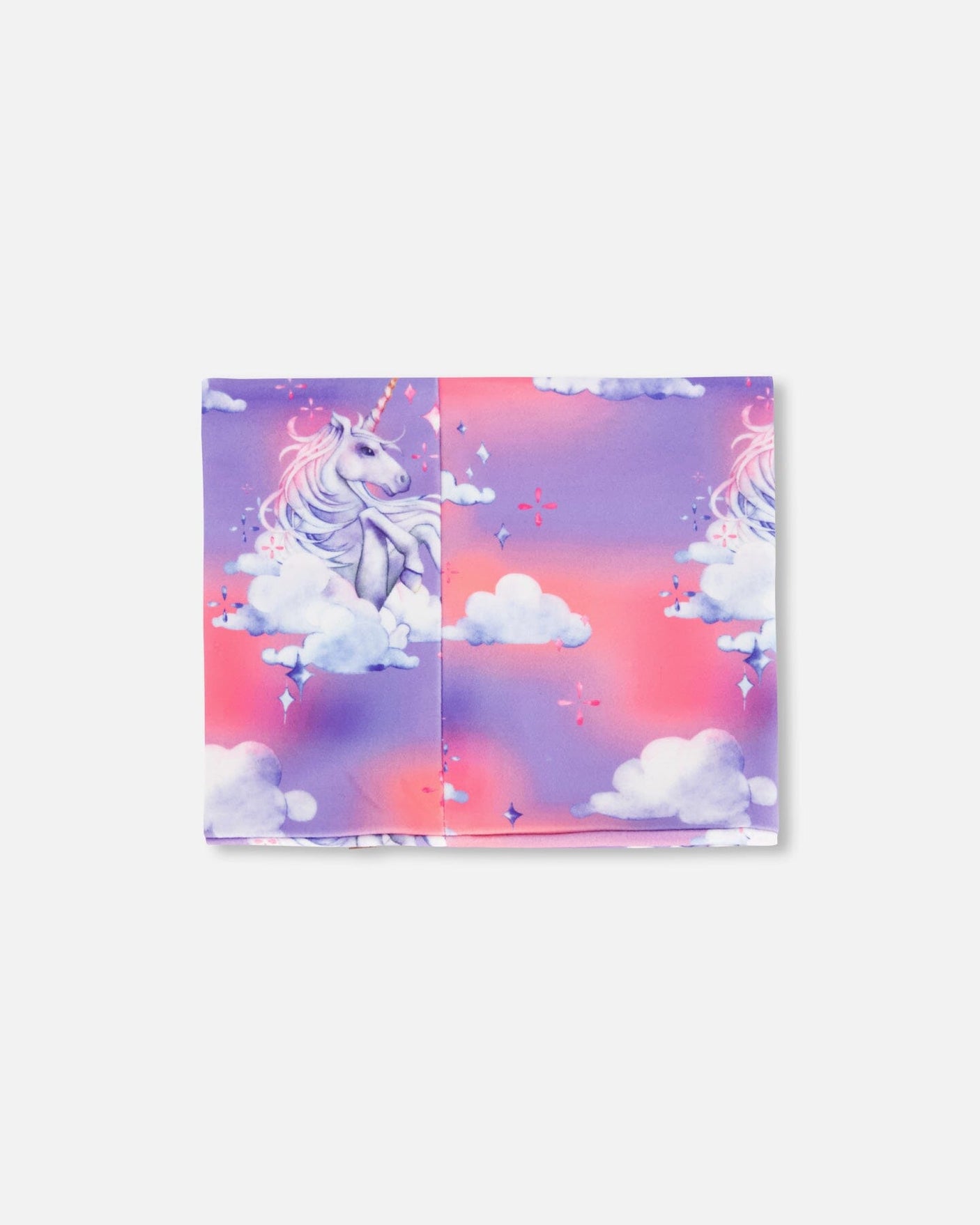 Jersey Neckwarmer Lilac Unicorn Cloud Print-2