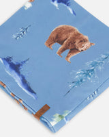 Jersey Neckwarmer Blue Polar Bear Print-3